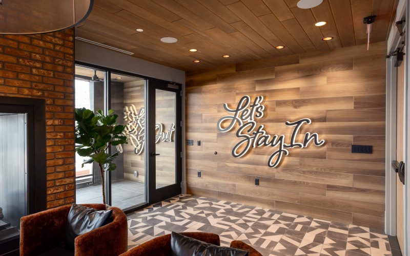 a peaceful gathering seating area